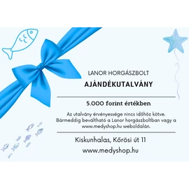 Lanor Horgászbolt ajándékutalvány 5000 Ft értékben