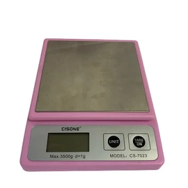Cisone CS-7023 digitális konyhai mérleg 3,5 kg - rózsaszín