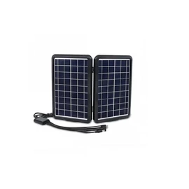 Easy Power EP-1812 hordozható napelemes töltő 18V 12W USB 5V és 18V kimenettel IPX6 - fekete