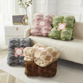 Rombusz mintás puha pléd 150x200 - Választható színben