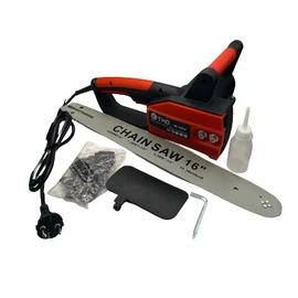 THO elektromos láncfűrész 16 colos 2400 W - fekete/piros (M-6004)