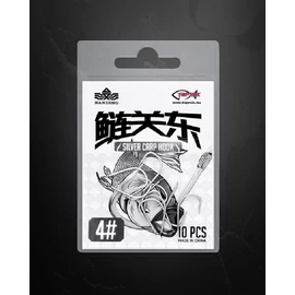 HANDING busázó horog #4 - ezüst (HD2086)