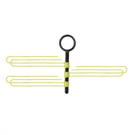 Catzoom fluoreszkáló cérnastopper gyönggyel 3 db - sárga (CZ2858)