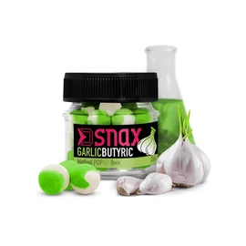 D SNAX POP úszó csali 8mm/20g Fokhagyma-Vajsav - fehér/zöld