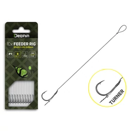 Delphin Braided Sting Feeder Rig / 10db 12cm/0,14mm/Turner #8 (101005840)