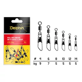 Delphin biztonsági forgókapocs 10 db - választható méretben