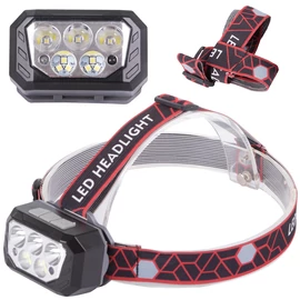 SQ-870 taktikai LED fejlámpa újratölthető akkumulátorral érintésmentes vezérléssel - többszínű (08336)