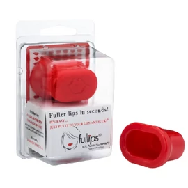 FullerLips ajaknagyobbító, szájszívó kupak - piros
