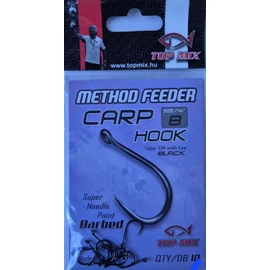 TOP MIX Method Feeder Carp Hook mikroszakállas pontyos horog - 8-as méret (TM891)
