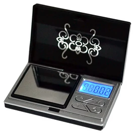 Mini digitális ékszermérleg 200g/0.01g - fekete (MS-575)