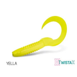 Gumihal Delphin TwistaX Eeltail UVs / 5db 6cm/YELLA (101004035)