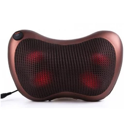 Relax elektromos masszírozó párna Shiatsu masszázsfejekkel melegítő funkcióval - barna