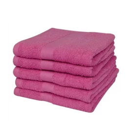 5 db 70x140 cm pamut törölköző - 400g/m² - Pink