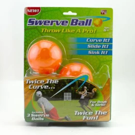 Swerve Ball trükkös szerva labda baseball és softball játékhoz - narancssárga