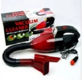 Vacuum Cleaner autós porszívó szivargyújtó csatlakozóval beépített lámpával - piros