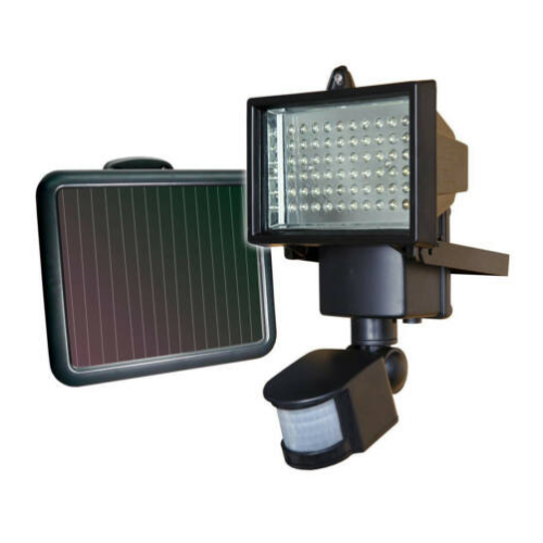 Mozgásérzékelős napelemes LED reflektor, 50 W-os 120 LED-es - MS-600