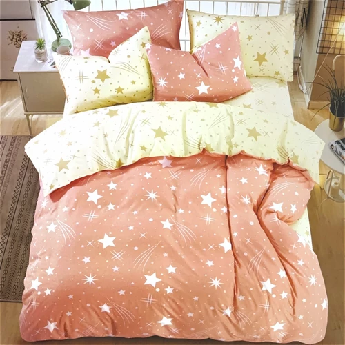 7 részes ágynemű csillag mintával - Mentazöld