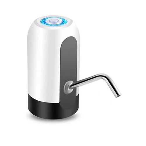 Elektromos automata vízadagoló pumpa USB töltéssel LED világítással - fehér