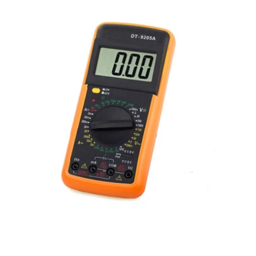 Digital DT9205A digitális multiméter/árammérő - sárga