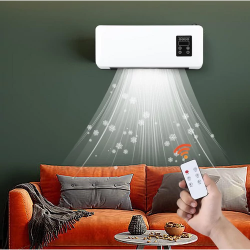 L2008 fali fűtő-hűtő ventilátor távírányítóval - fehér