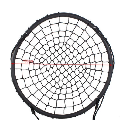 Fészekhinta 100 cm átmérővel 150 kg teherbírással - fekete (MS-517)
