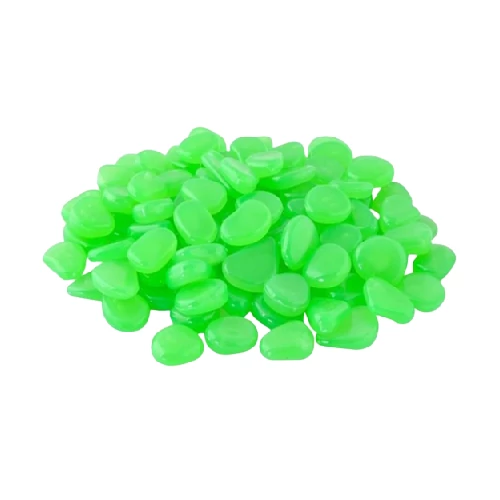 Fluoreszkáló díszkövek kerti dekorációhoz MS490 - zöld