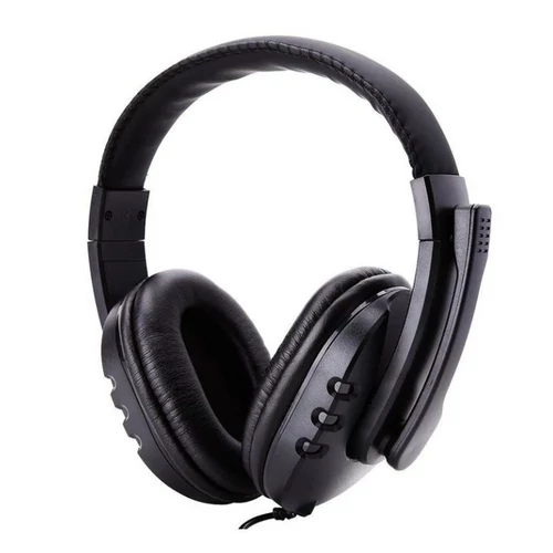GM001 gamer fejhallgató beépített mikrofonnal - fekete
