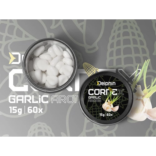 Delphin CorneX Pop Up műcsali fokhagyma ízesítéssel 60 db - fehér (101005770)