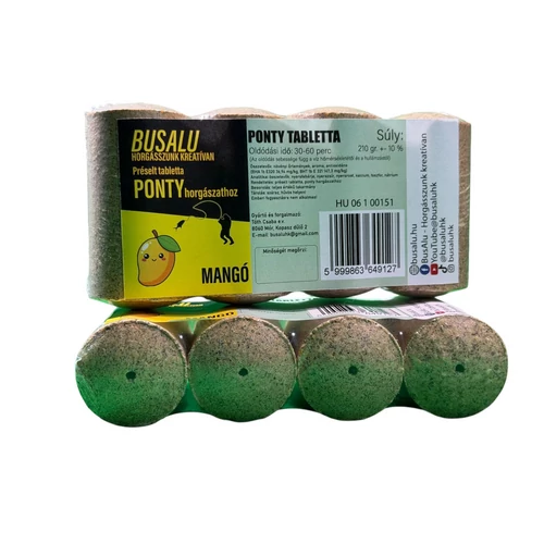BusAlu Ponty tabletta etetőanyag mangó ízesítéssel - 4 db