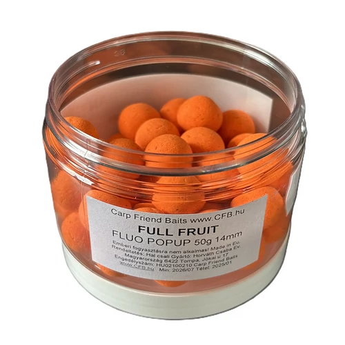 CFB Fluo PopUP bojli 14mm 50g - Full Fruit