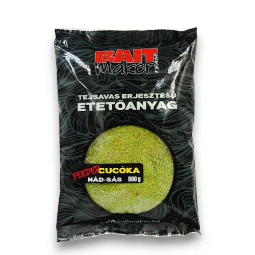 Bait Maker Tejsavas erjedésű etetőanyag Feeder Cucóka Nád-Sás 900 g (BM207409)
