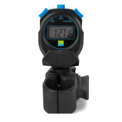 PRESTON Offbox 36 Stopwatch stopper horgász stopper óra 36 mm Snaplok tartóval - fekete/kék (P0110104)