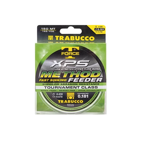 Trabucco T-FORCE XPS METHOD FEEDER horgászzsinór 0,25mm 150m 7,95kg - zöld (TR053-96-250)