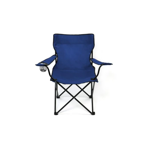Összecsukható horgász és kempingszék pohártartóval - Királykék