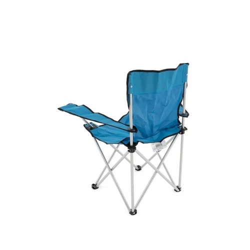 Összecsukható horgász és kempingszék pohártartóval - Világoskék