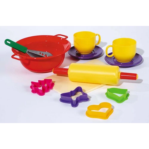 Cukrász készlet gyerekeknek tésztanyújtóval és kiszúró formákkal (5010)