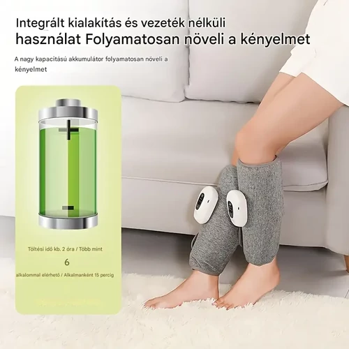 Vezeték nélküli intelligens kompressziós vádli-/lábmasszírozó
