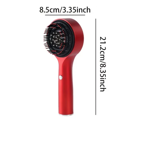 Fejbőr masszázskefe infravörös fénnyel, olaj adagolóval, USB-s
