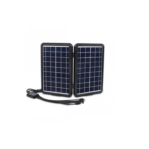 Easy Power EP-1812 hordozható napelemes töltő 18V 12W USB 5V és 18V kimenettel IPX6 - fekete