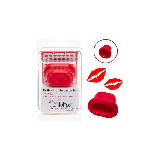 FullerLips ajaknagyobbító, szájszívó kupak - piros