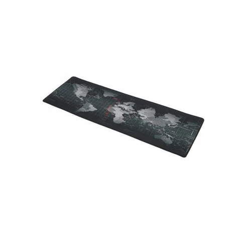 Nagyméretű egérpad világtérképpel 88x33 cm - fekete (MS-129)