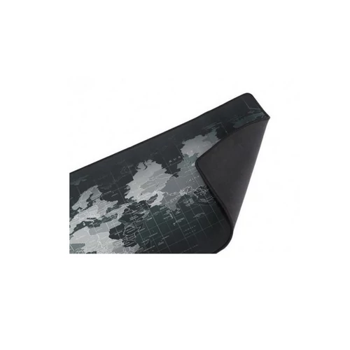 Nagyméretű egérpad világtérképpel 88x33 cm - fekete (MS-129)