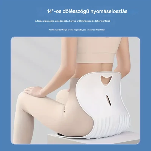 Ergonomikus deréktámasztó párna gyerekeknek - fekete/fehér