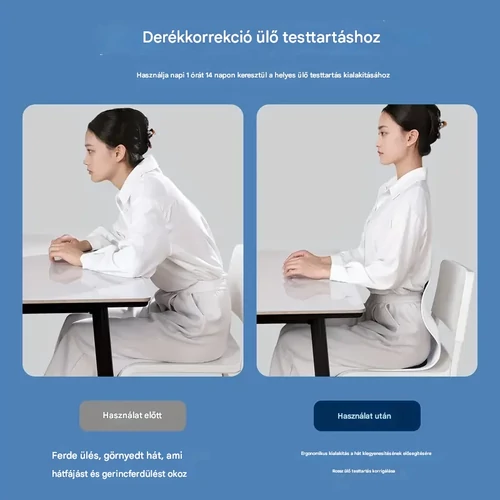 Ergonomikus deréktámasztó párna gyerekeknek - fekete/fehér