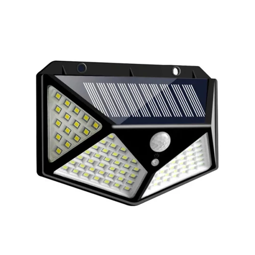 SH-102 Napelemes kültéri fali SMD LED lámpa mozgásérzékelővel - fekete