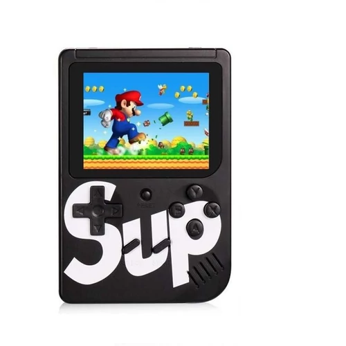 SUP Retro színes kijelzős játékkonzol 400 beépített játékkal, TV-re is csatlakoztatható - Választható színben (400in1)