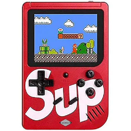 SUP Retro színes kijelzős játékkonzol 400 beépített játékkal, TV-re is csatlakoztatható - Választható színben (400in1)