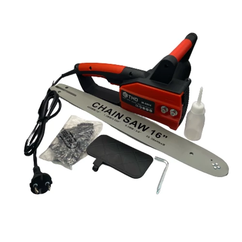 THO elektromos láncfűrész 16 colos 2400 W - fekete/piros (M-6004)