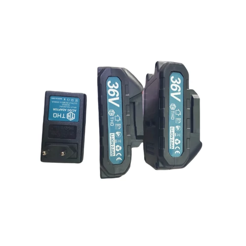 THO akkumulátoros orrfűrész 36V 2000mAh Li-ion 2 akkumulátorral - kék (M-9006)