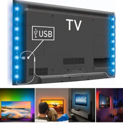 Telefonról vezérelhető bluetooth LED szalag - TV háttérvilágítás - Választható méretben